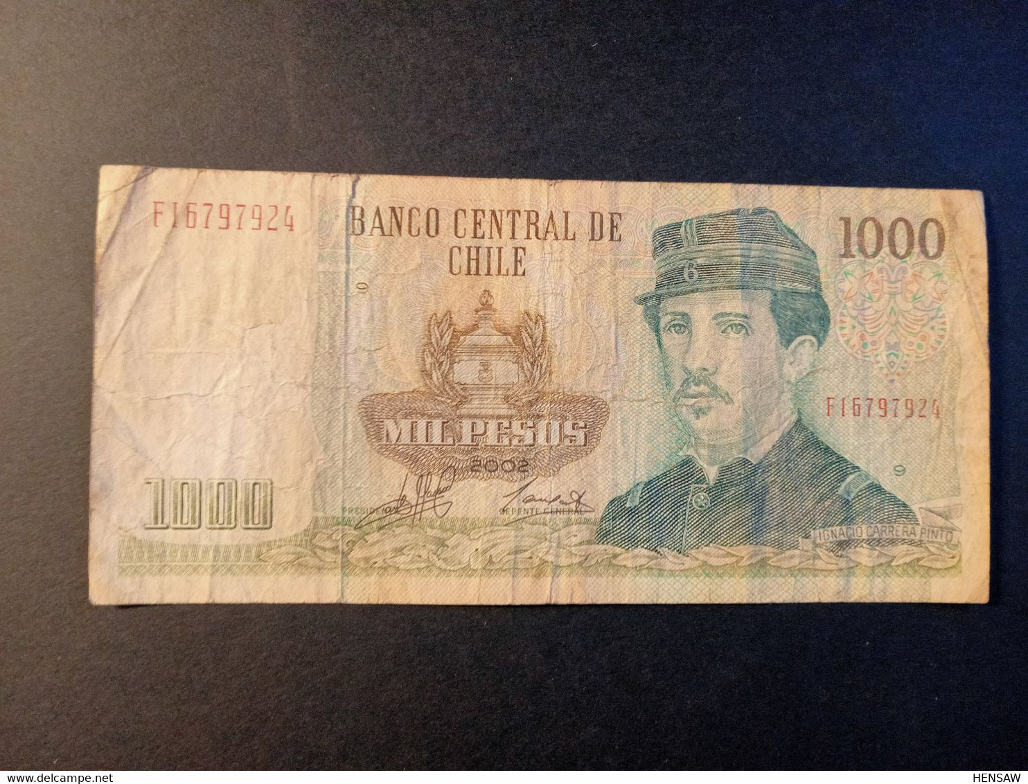 CHILE 1000 PESOS P 154f 2002 USADO USED - Chili