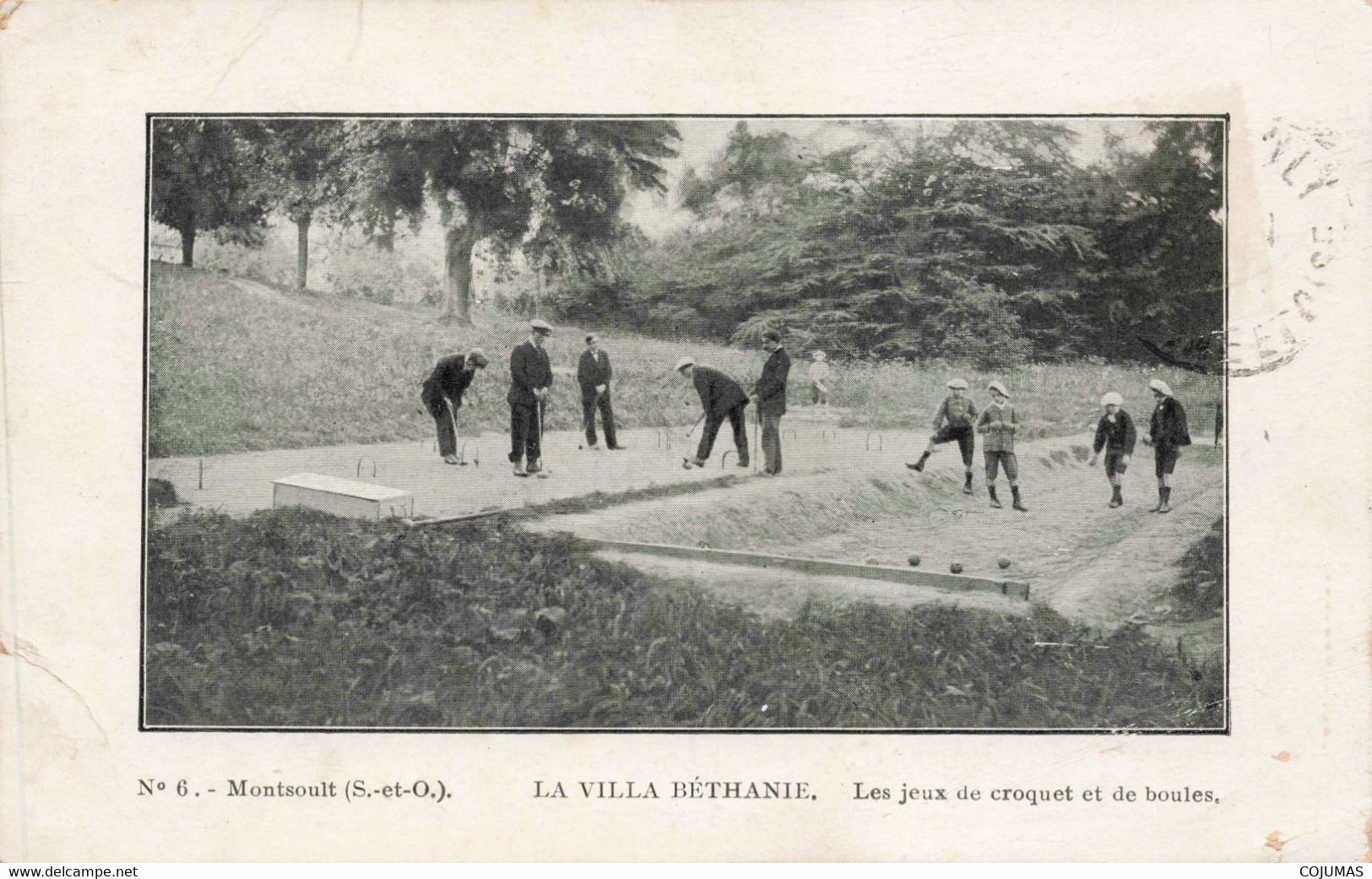 95 - MONTSOULT - S06250 - La Villa Béthanie - Les Jeux De Croquet Et De Boules  - L1 - Montsoult