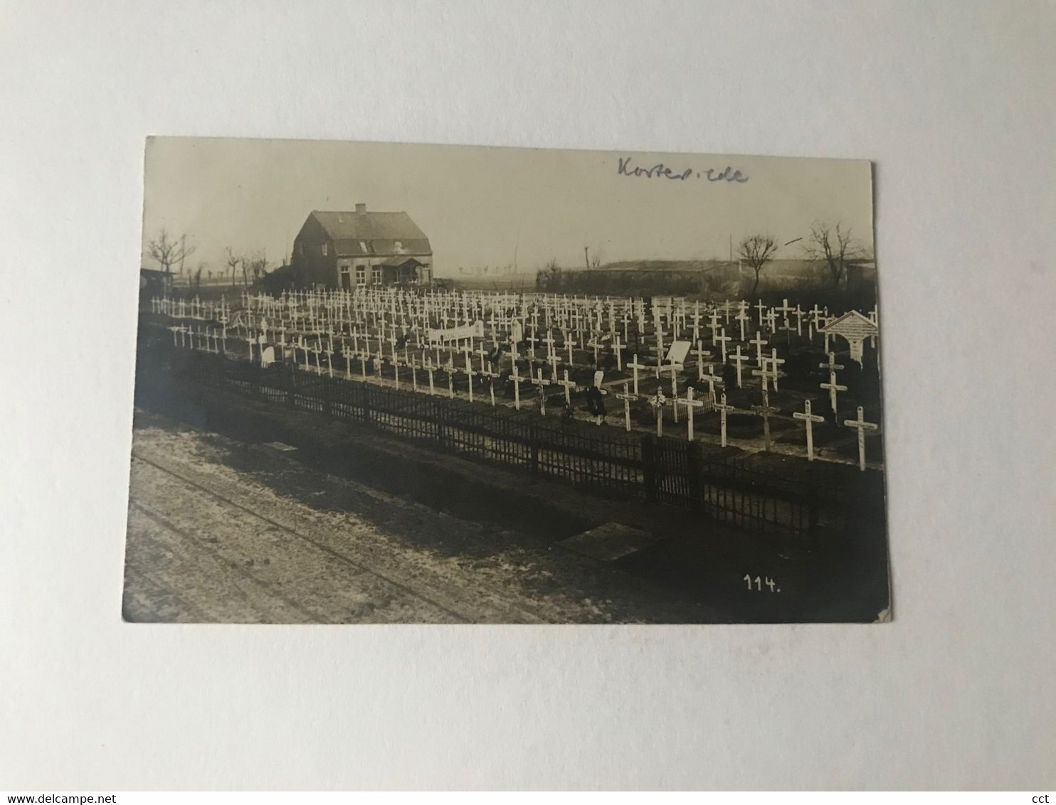 Kortewilde  Houthem  Comines  FOTOKAART  Kerkhof Tijdens De Eerste Wereldoorlog  FRIEDHOF FELDPOST - Comines-Warneton - Komen-Waasten