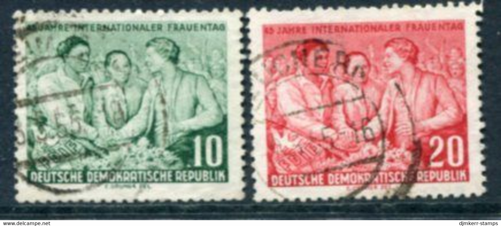 DDR / E. GERMANY 1955 Women's Day  Used.  Michel  450-51 - Usados