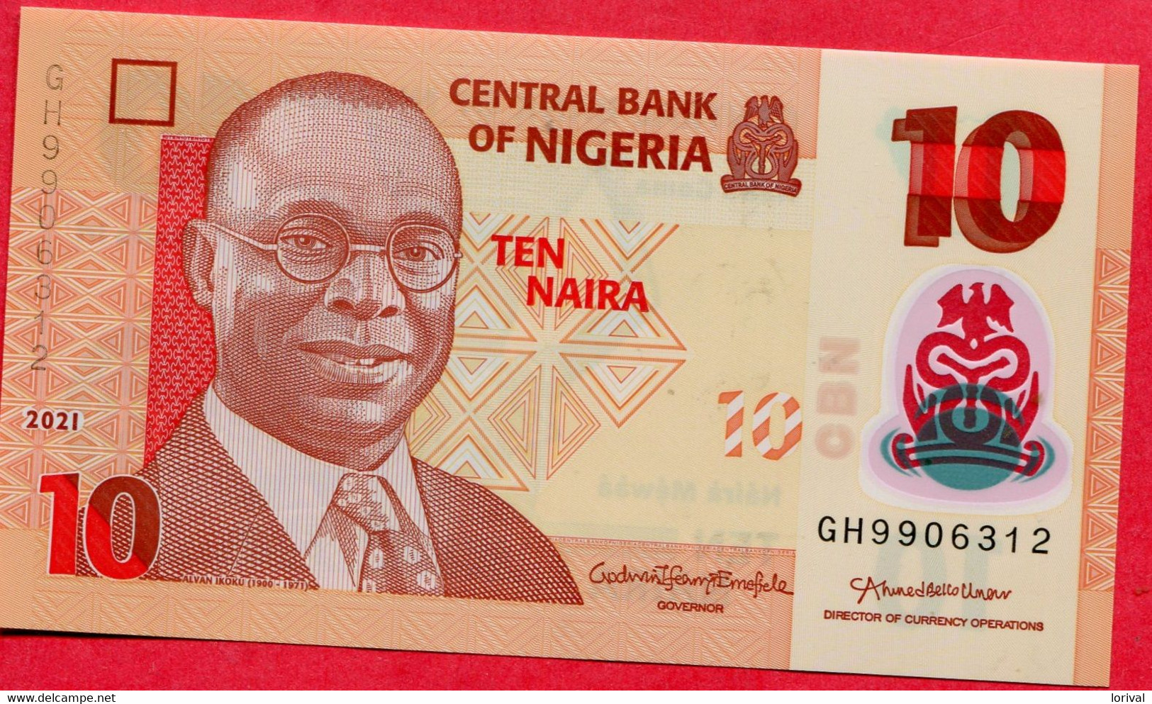 Nigeria 10 Naira 2021 Neuf 3 Euros - Nigeria