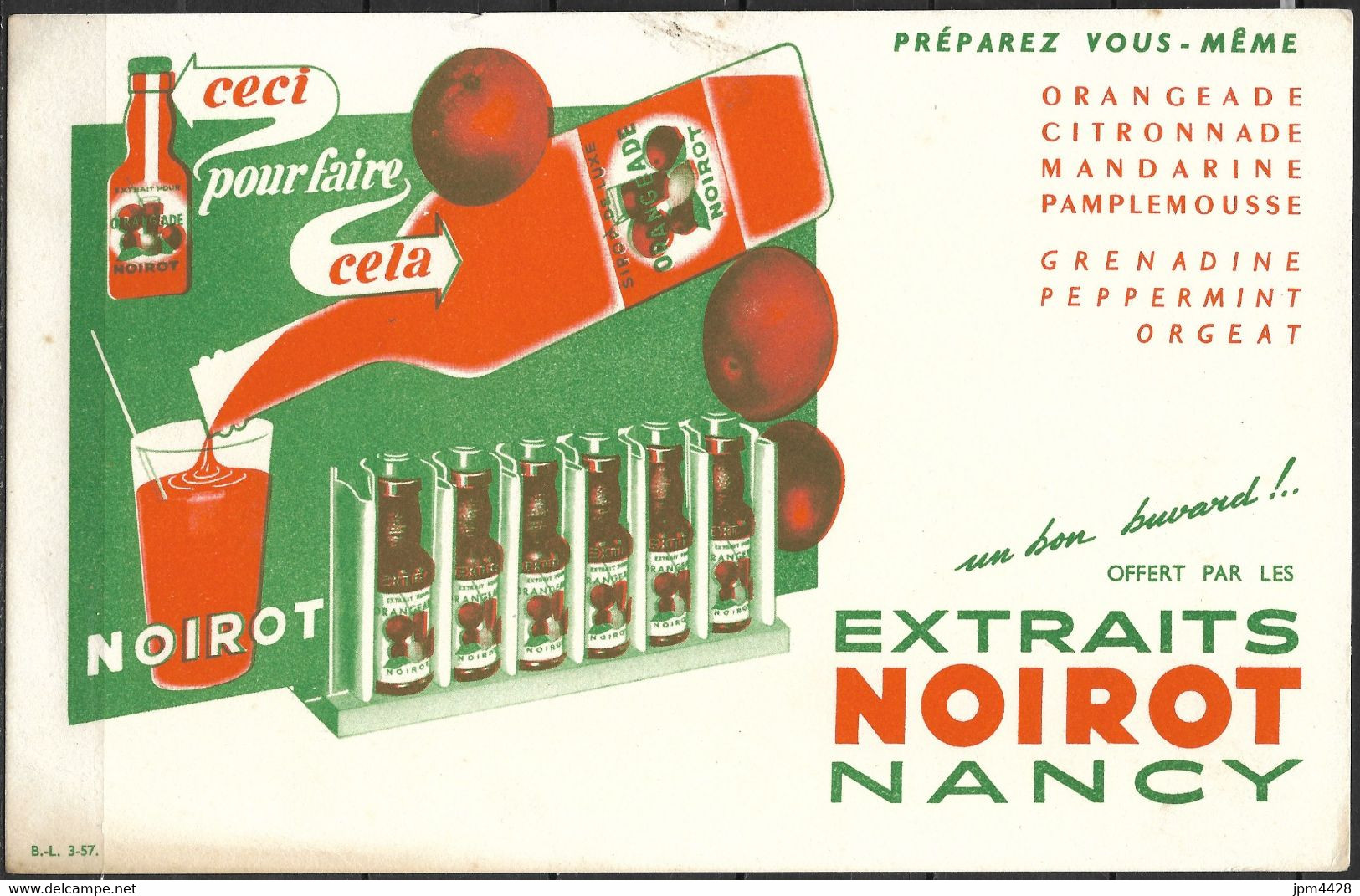 France -Lot De 3 Buvards : Thermor Fer à Repasser, 403 Peugeot Automobile, Noirot Orangeade - état Voir Scans - Colecciones & Series