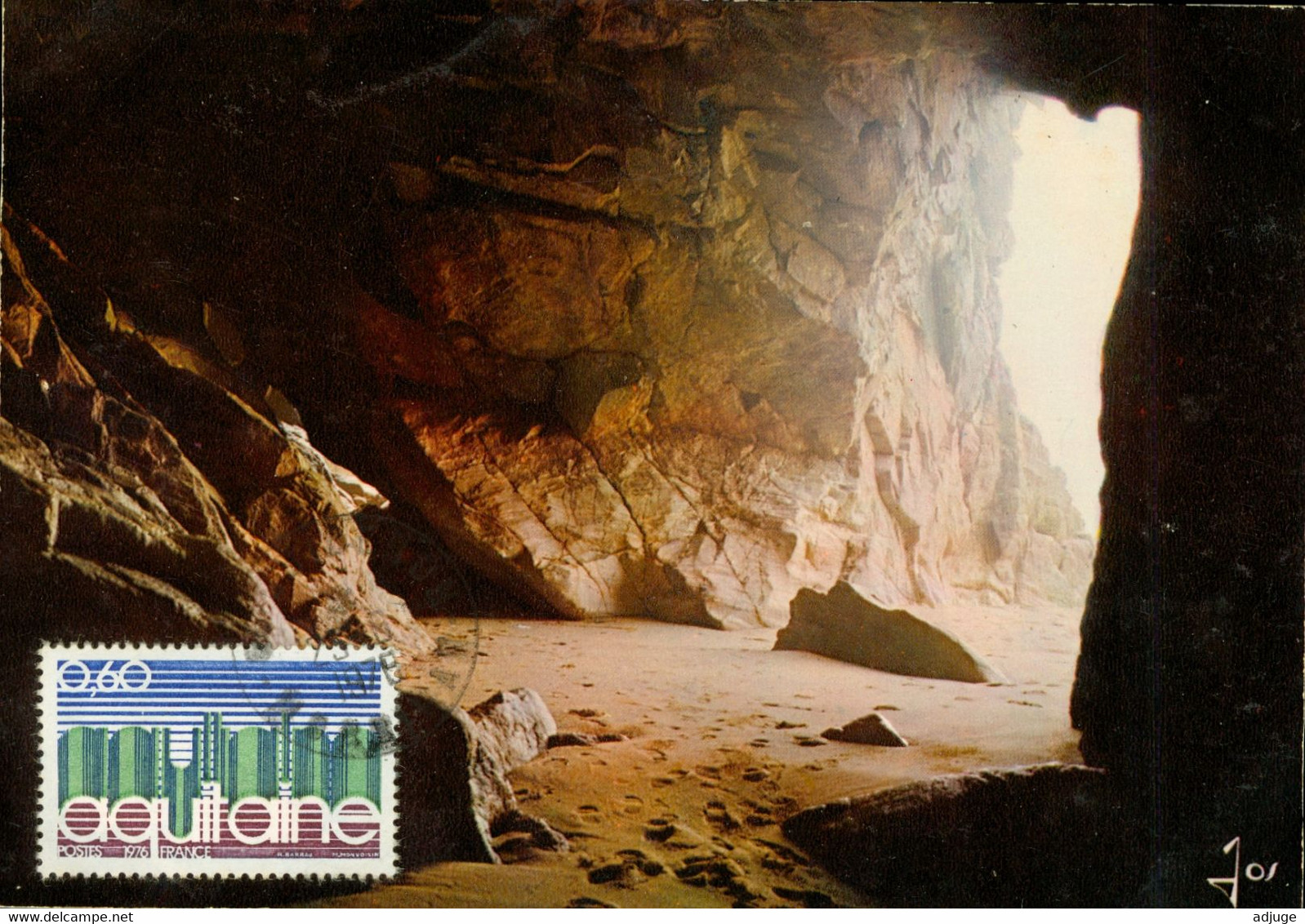 CP-56-QUIBERON - Une Grotte Sur La Côte Sauvage- Oblitération  -  1978 **2 Scan** - Questembert