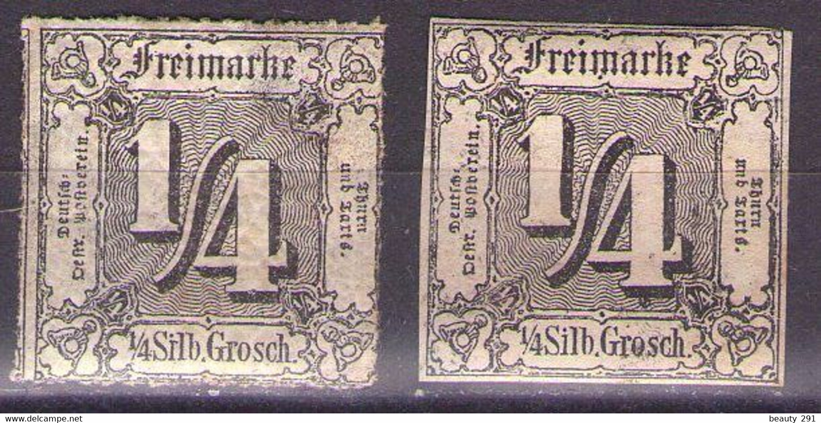 Thurn And Taxis 1865-66 Mi 35,45 MH* - Postfris