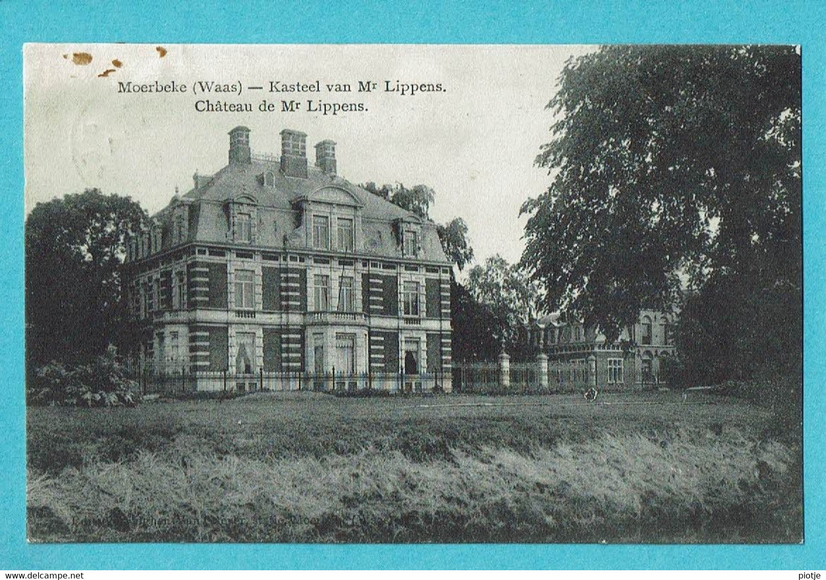 * Moerbeke Waas - Waasland (Oost Vlaanderen) * Kasteel Van Mr Lippens, Chateau De Mr. Lippens, Schloss, Old - Mörbeke-Waas