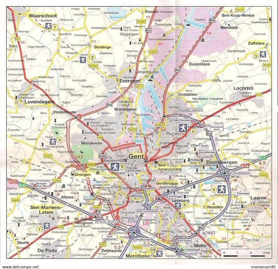 RÉSEAU BELGIQUE-LUXEMBOURG - CARTE ROUTI£ERE PEUGEOT - 2002. - Cartes Routières