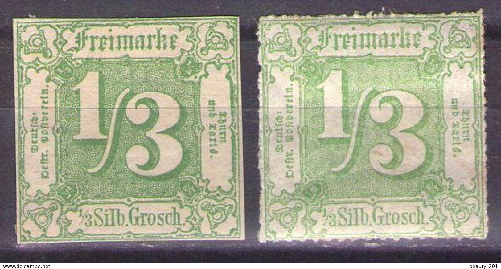 Thurn And Taxis 1865-66 Mi 36,46 MH* - Postfris