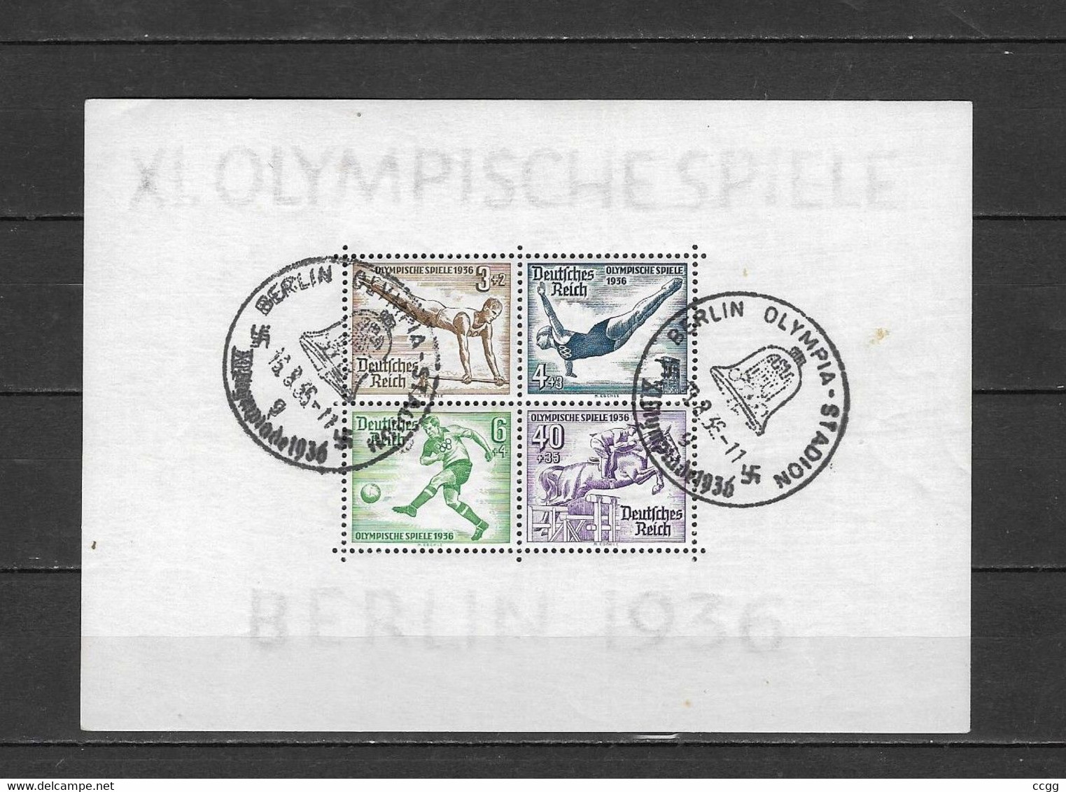 Olympische Spelen 1936 , Duitsland  - Blok ( Zie Foto's ) - Sommer 1936: Berlin
