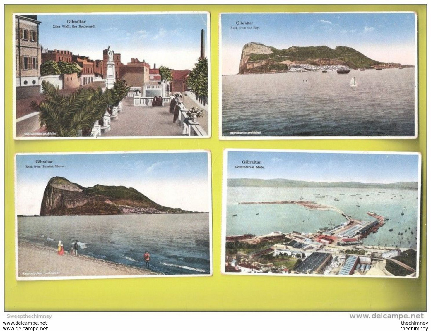 Four Old Postcards Of GIBRALTAR - Gibraltar