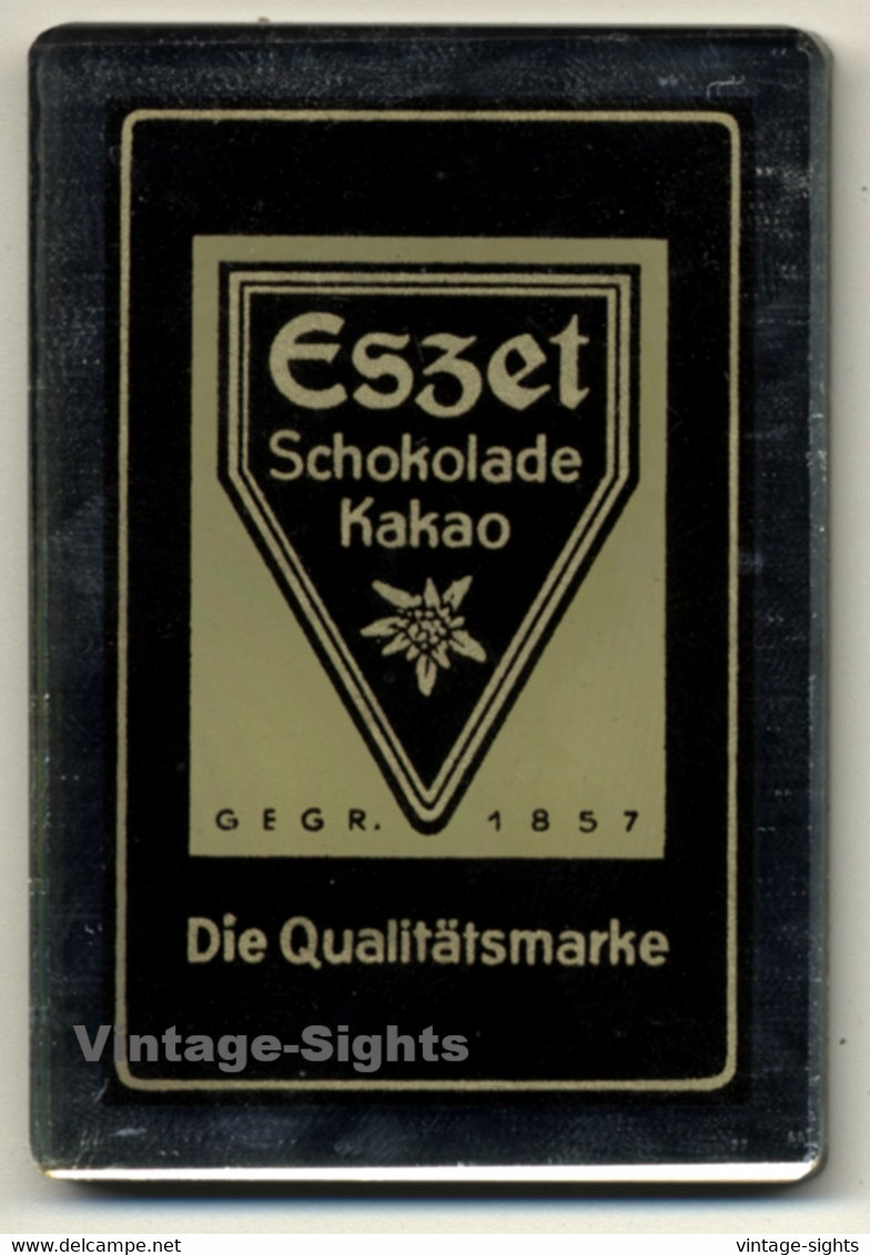 Eszet Schokolade Kakao (Vintage Advertisement Pocket Mirror ~1920s/1930s) - Chocolat