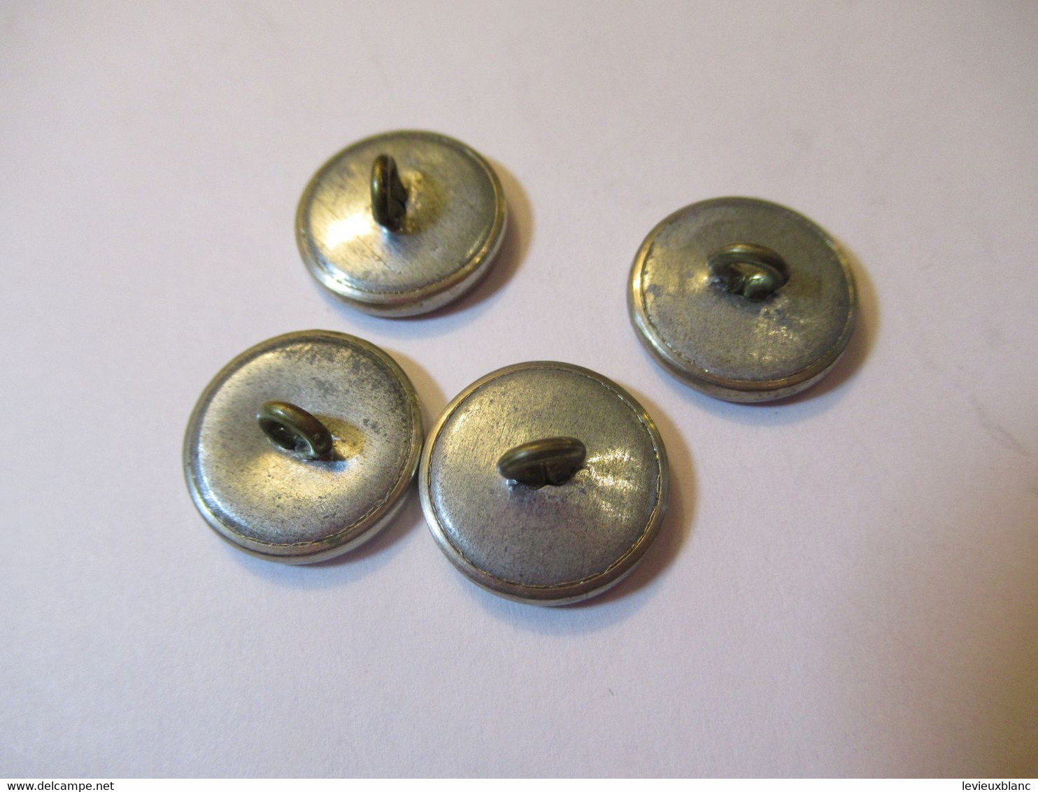 4 Boutons D'uniforme/Banque/C N /Crédit Du Nord  ? /Fabricant ?/ 1,6 Cm /Vers 1960      BOUT227 - Boutons