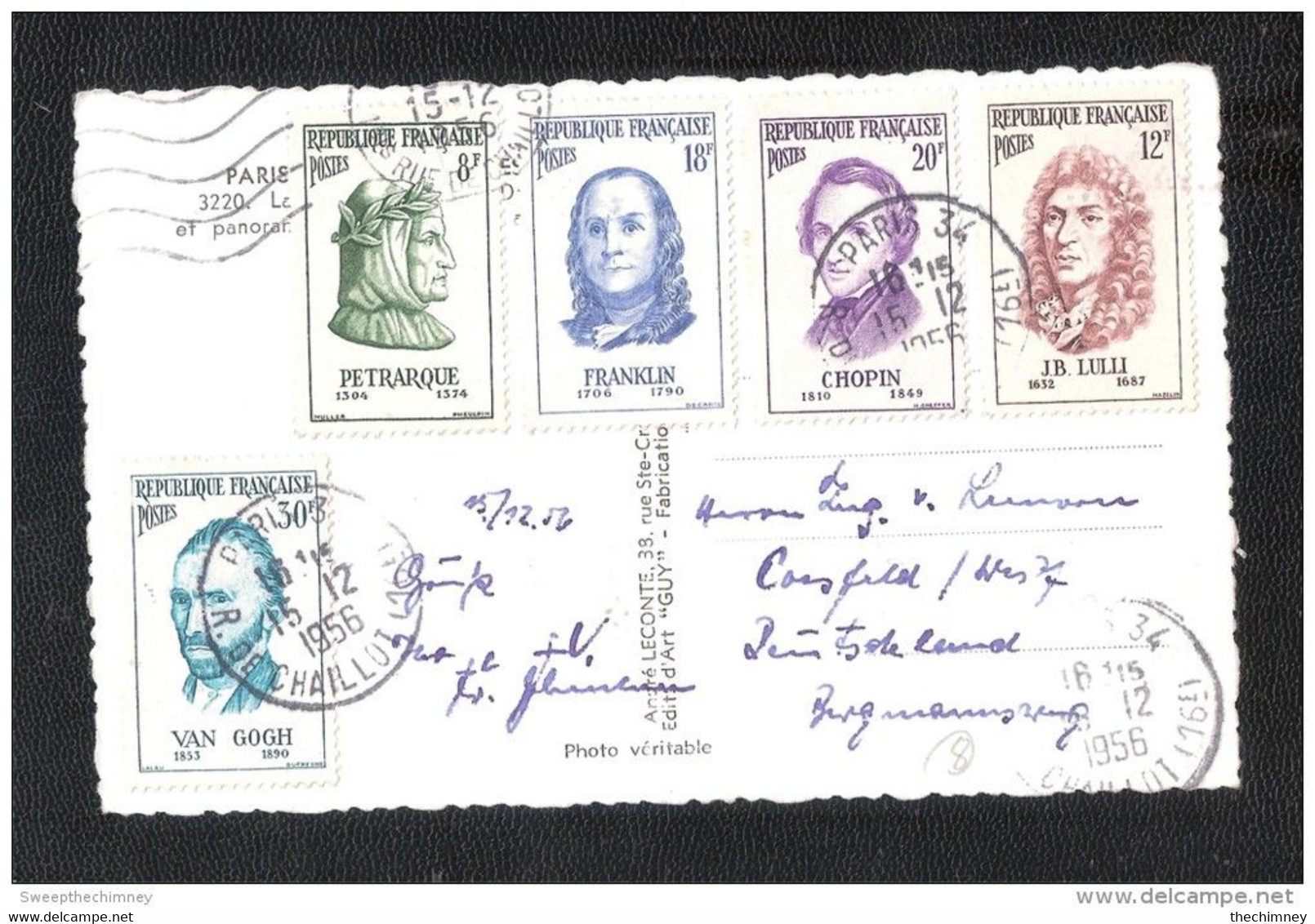 CARTE POSTALE AVEC CINQUE STAMPS IS IT A FDC ? FIRST DAY COVER ?? PEMIER JOUR D'ISSUE ?? - Usados