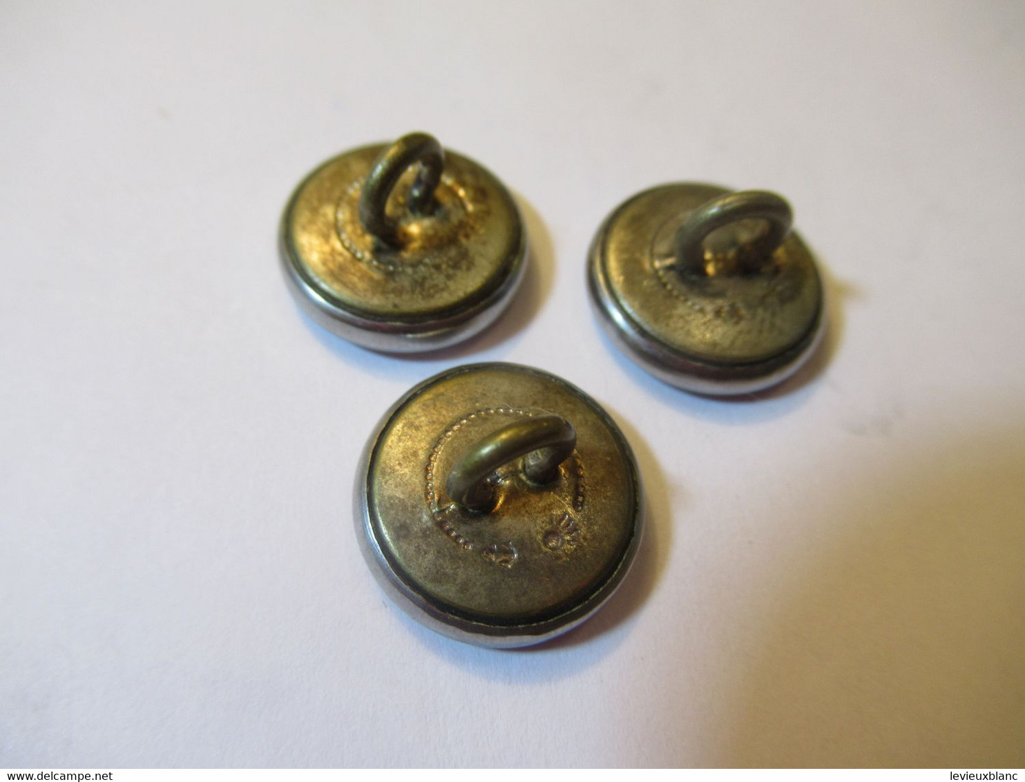 3  Boutons D'uniforme/Banque/C N /Crédit Du Nord  ? /Ancre & Grenade/ 1,6 Cm /Vers 1960      BOUT230 - Boutons