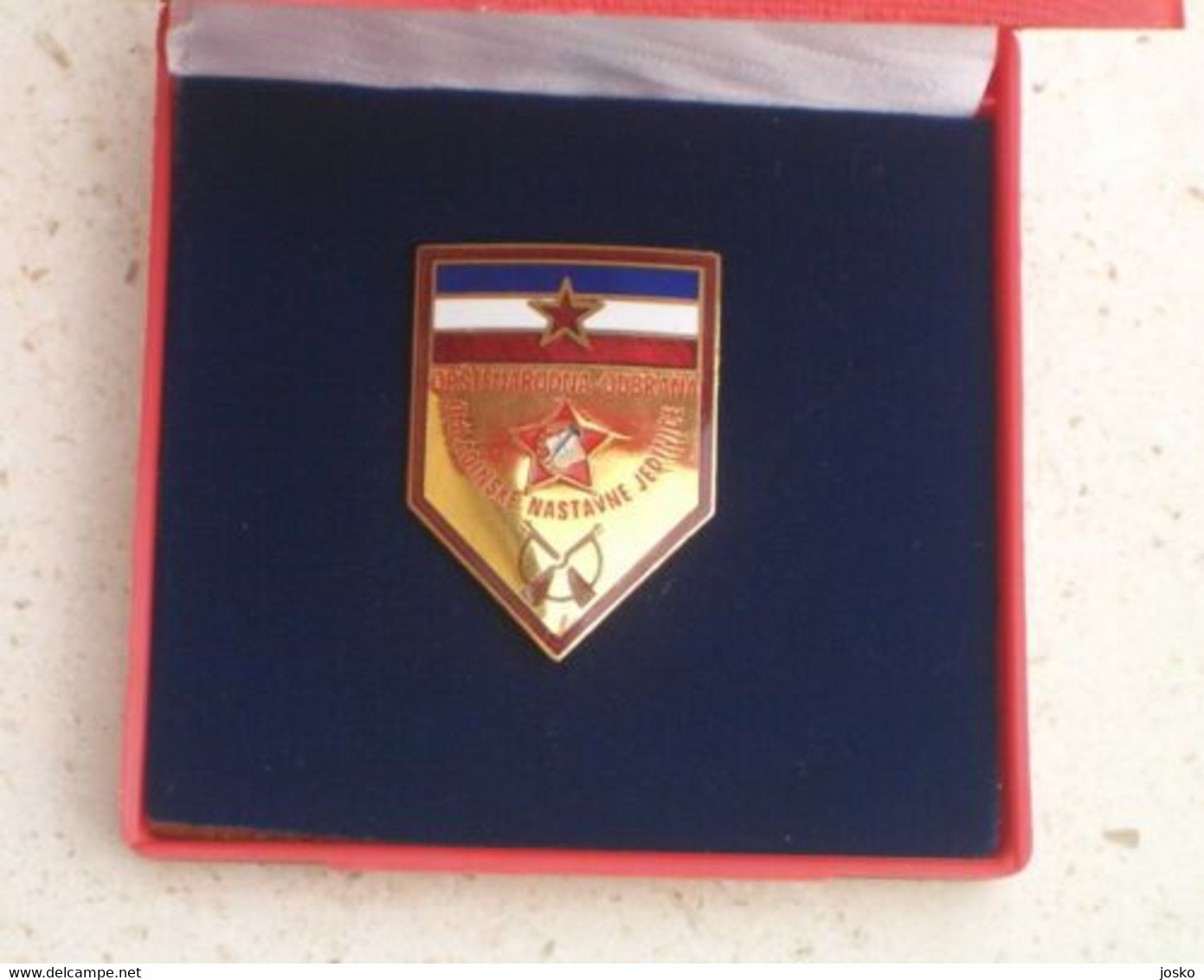 YUGOSLAVIA ARMY (JNA) - TRAINING YOUTH Nice Larger Enamel Badge For Special Merit * Yougoslavie Jugoslavia Jugoslawien - Autres & Non Classés