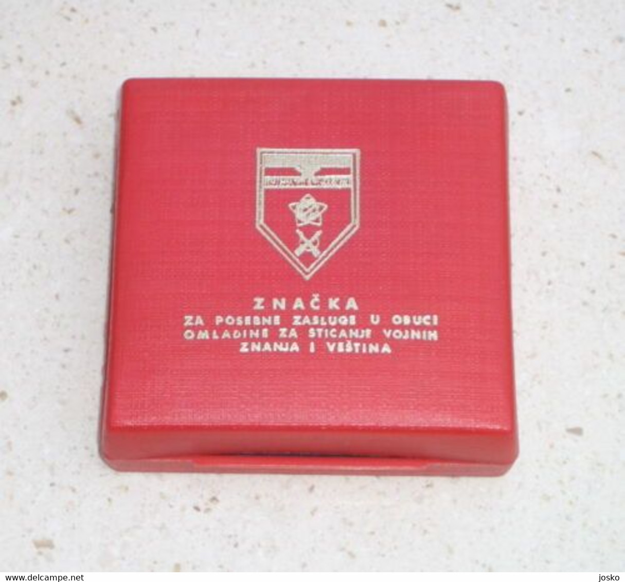 YUGOSLAVIA ARMY (JNA) - TRAINING YOUTH Nice Larger Enamel Badge For Special Merit * Yougoslavie Jugoslavia Jugoslawien - Otros & Sin Clasificación