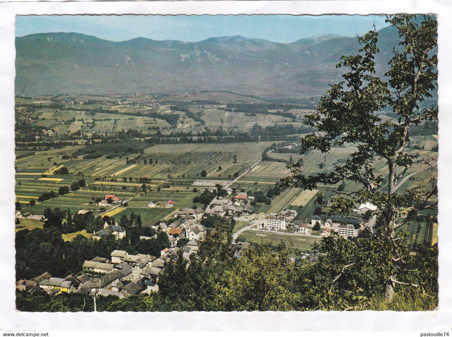 CPM. 15 X 10,5 -  CHAMOUX-s-GELON  -  Vue Générale Et Le Massif Des Beauges - Chamoux Sur Gelon