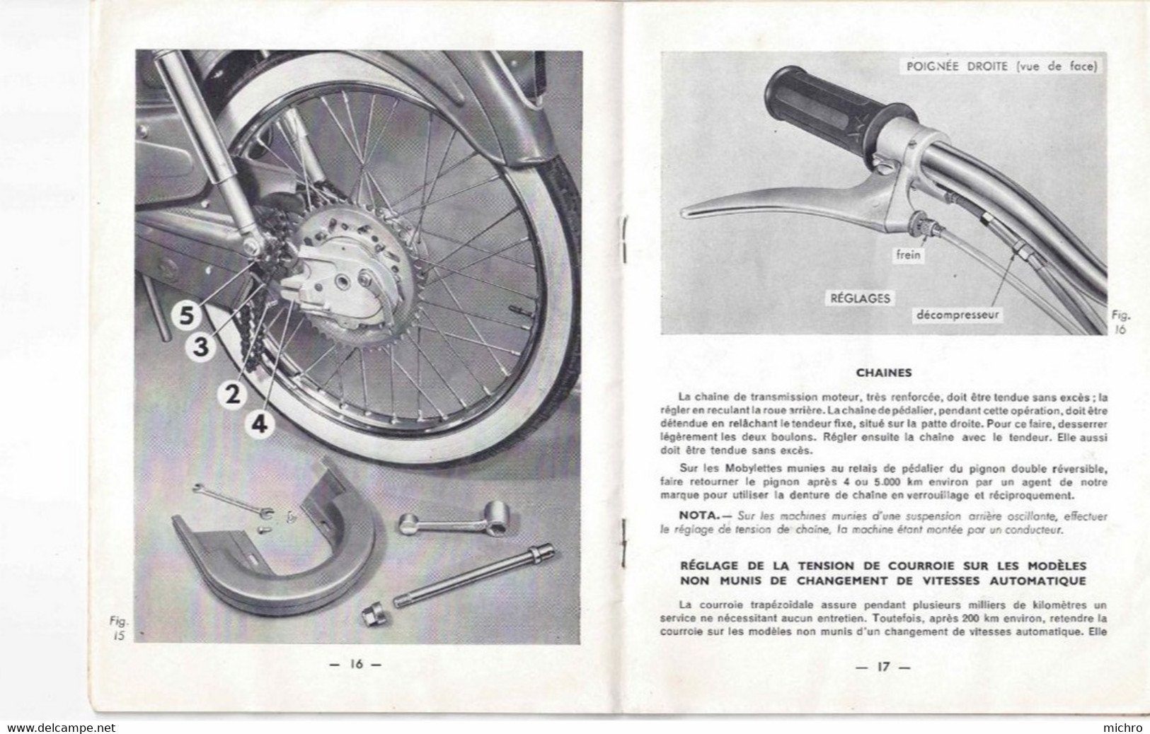 MOTOBECANE - MOBYLETTE : Carnet D' Entretien, Fonctionnement Et Graissage  - 090218 - - Motorrad