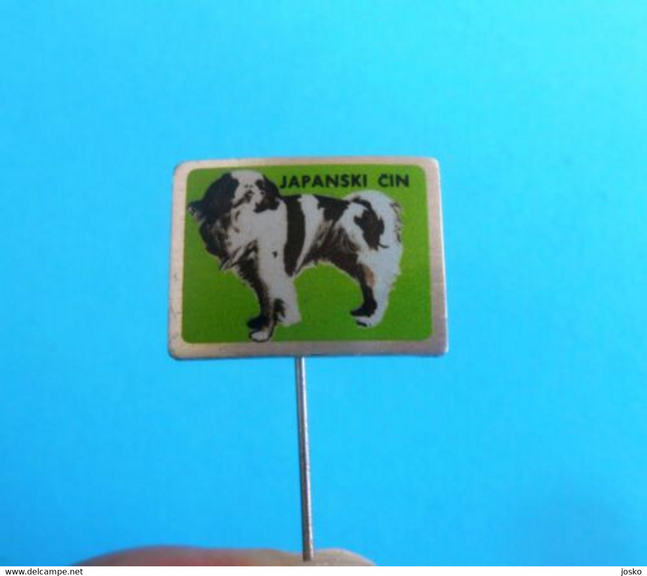 JAPANESE CHIN - Vintage Pin * Dog Chien Hund Cane Perro Cao Hond MENTON JAPONAIS JAPANISCHES KINN MENTO GIAPPONESE - Animaux