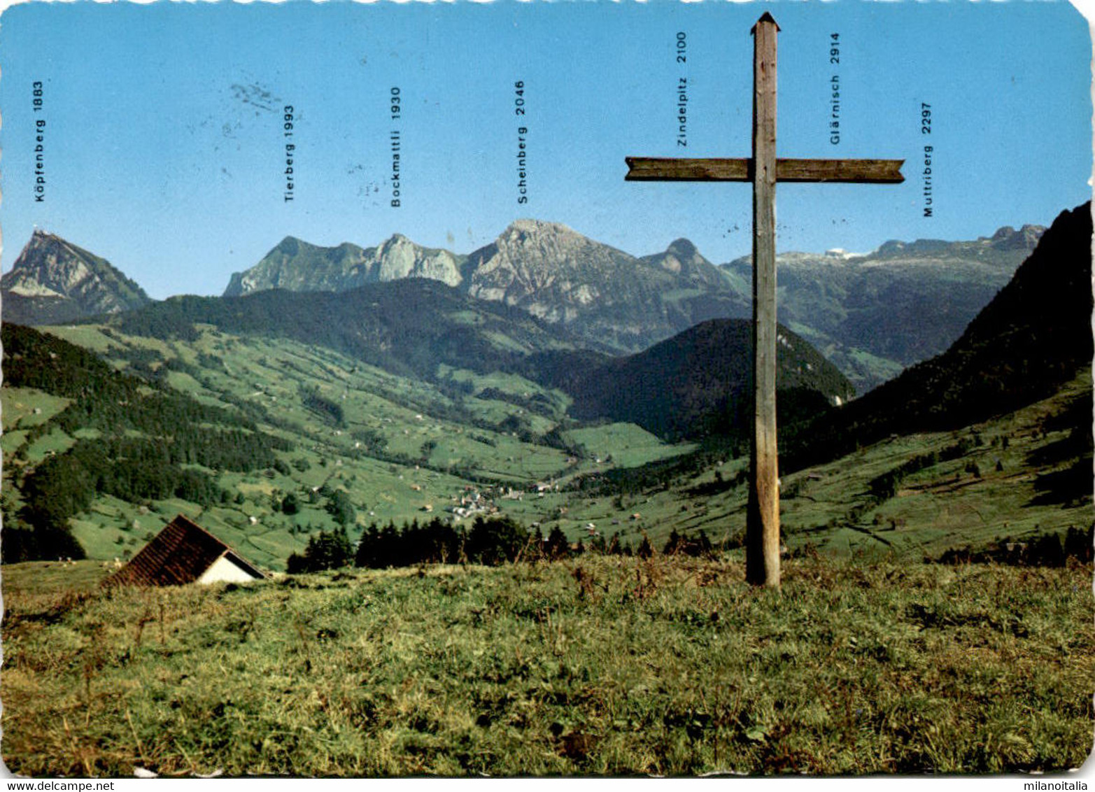 Satteleggstrasse - Blick Ins Wägital (858) * 28. 3. 1972 - Sattel