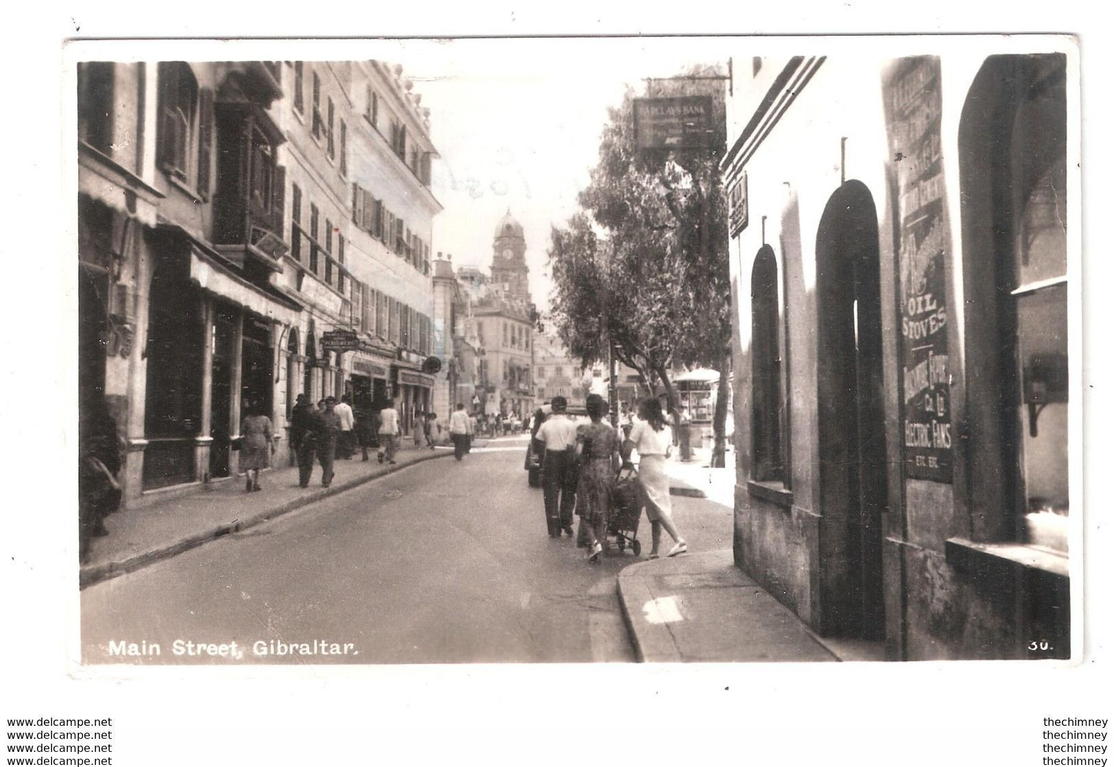 Gibraltar  Old Card Of Main Street,Gibraltar.Posted Animated  Used - Gibraltar