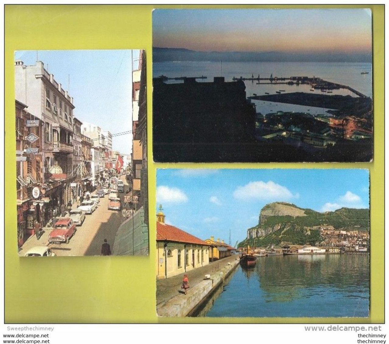 3 THREE TROIS POSTCARDS OF GIBRALTAR UNUSED - Gibilterra
