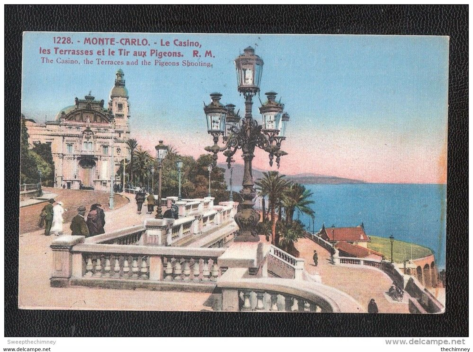 Cpa Avec Deux Timbres MONACO Voyagée  The Casino Gambling Carte Postale Postcard - Other & Unclassified