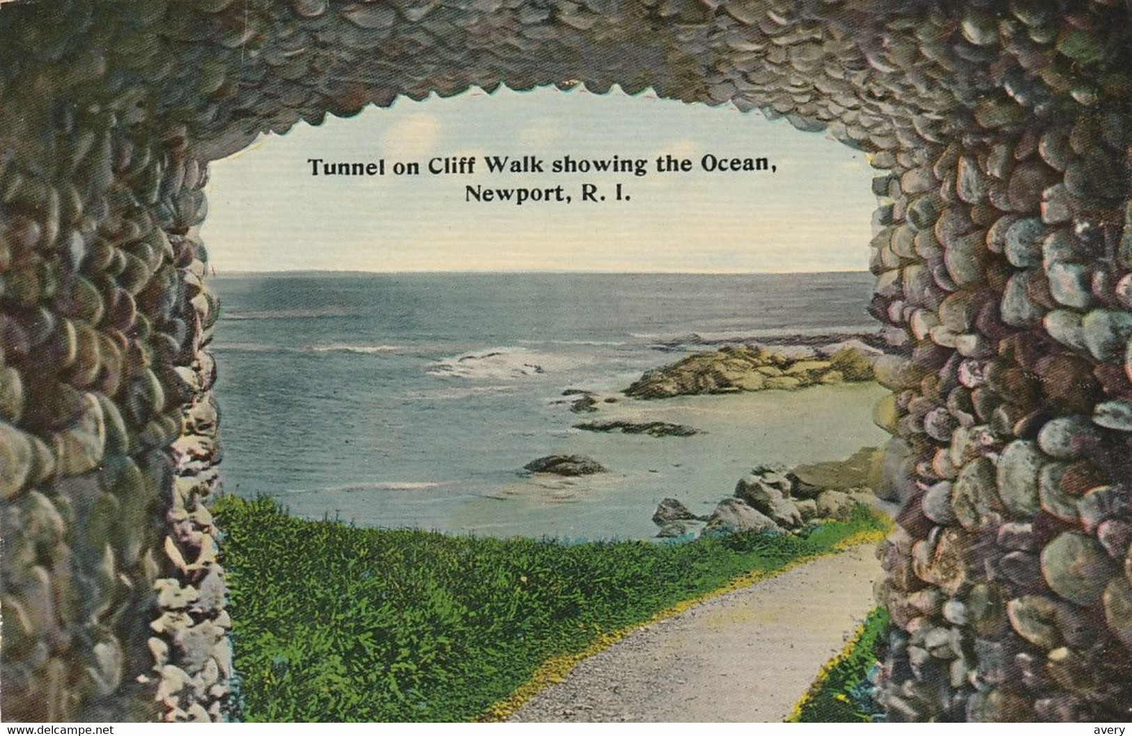Tunnel On Cliff Walk, Showing The Ocean, Newport, Rhode Island - Newport