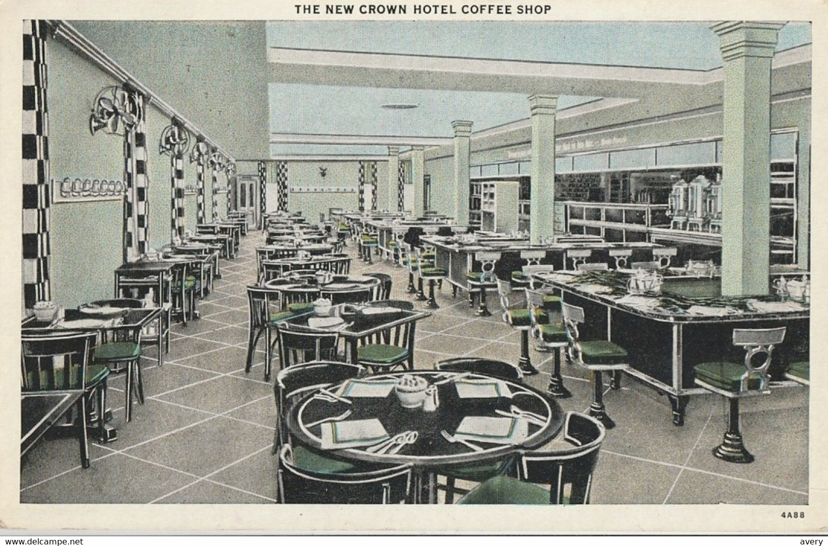 The New Crown Hotel, Coffee Shop, Providence, Rhode Island. - Providence