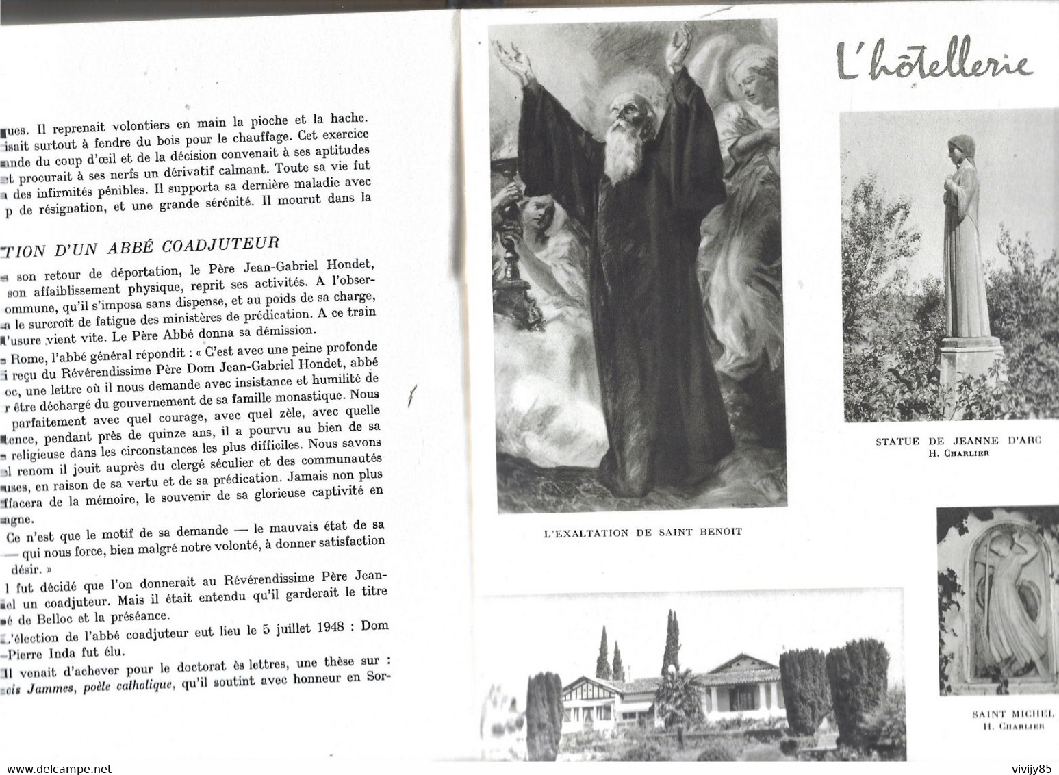 64 - Livre Ancien Peu Courant " L'Abbaye De BELLOC 1875-1955 " De Dom Ildefonse Darricau - 1957 - 104 Pages - Pays Basque