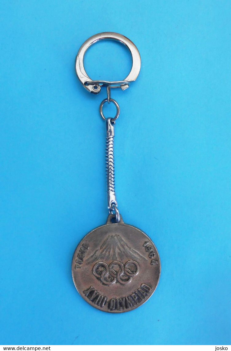 OLYMPIC GAMES TOKYO 1964 - Vintage Keychain * Jeux Olympiques Olympia Olympiade Olimpiadi Juegos Olímpicos Japan - Apparel, Souvenirs & Other