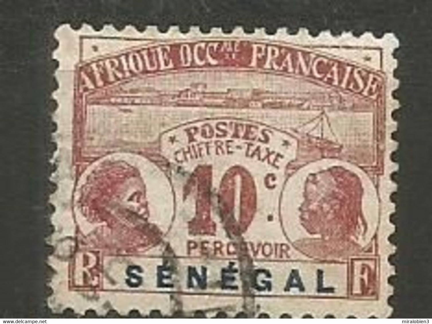 SENEGAL TAXE IMPUESTOS YVERT NUM. 5 USADO - Postage Due