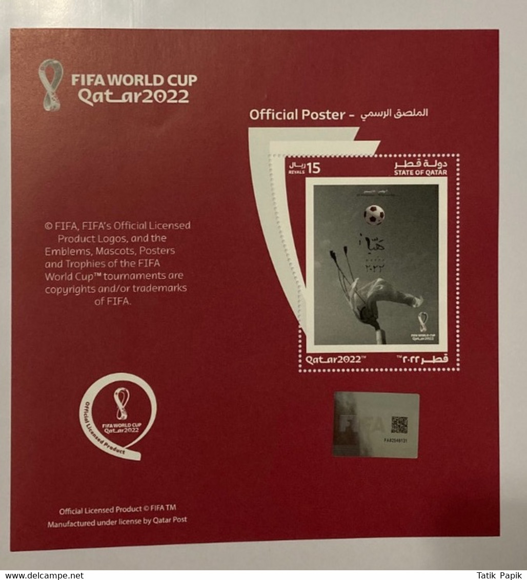 2022 Qatar Fifa World Cup Official Poster Hologram Hologramme - Holograms