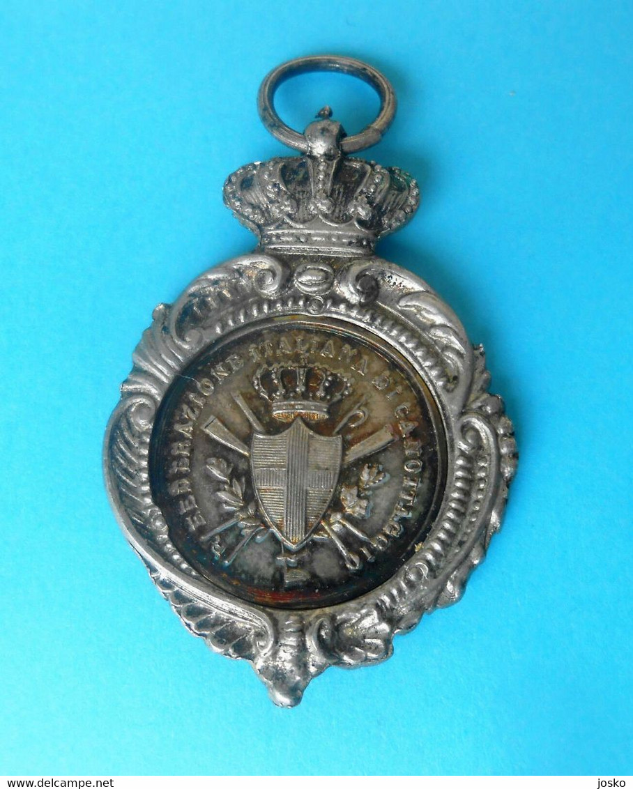 ITALY ROWING FEDERATION (FISA) - OLYMPIC PREPARATIONS Vintage Medal 1920s * Rowing Aviron Rudersport Canottaggio Italia - Remo