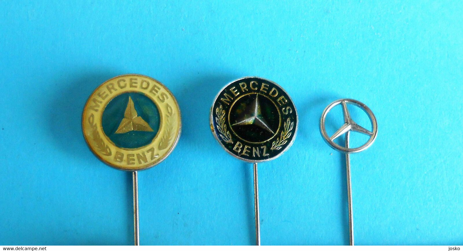 MERCEDES BENZ ... Lot Of 3 Old Pins * Car Auto Automobil Germany Deutschland - Mercedes