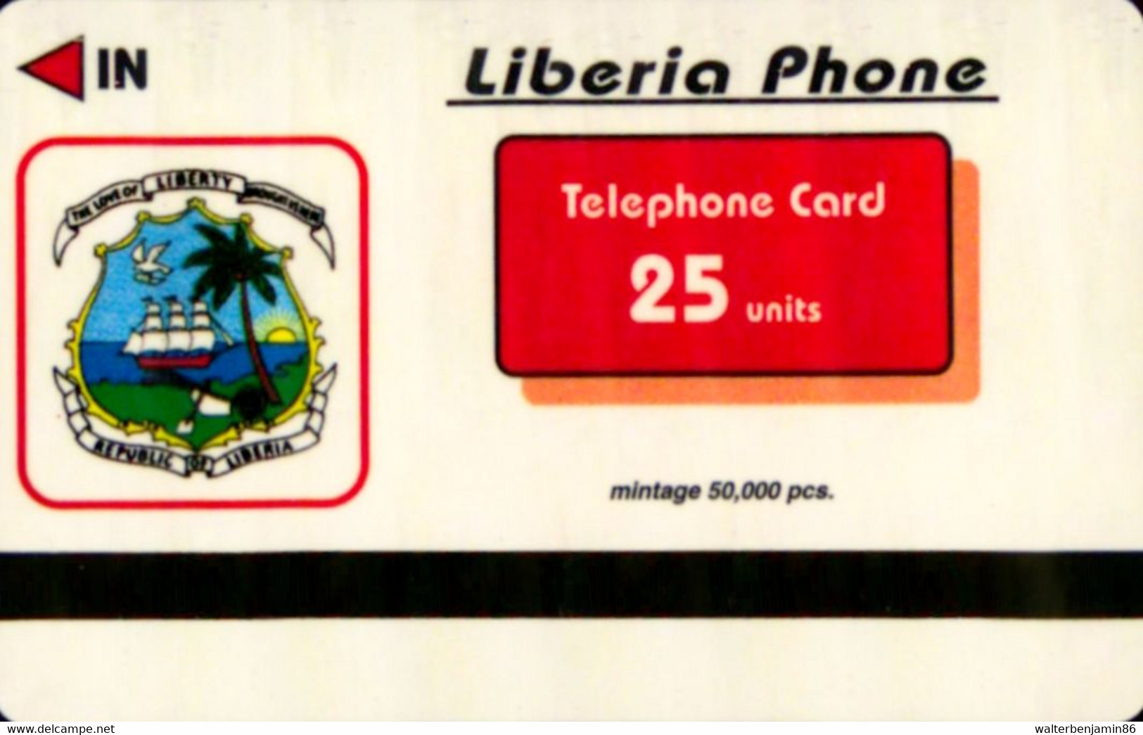 SCHEDA TELEFONICA PHONECARD LIBERIA DINOSAURS 25 UNITS - Liberia