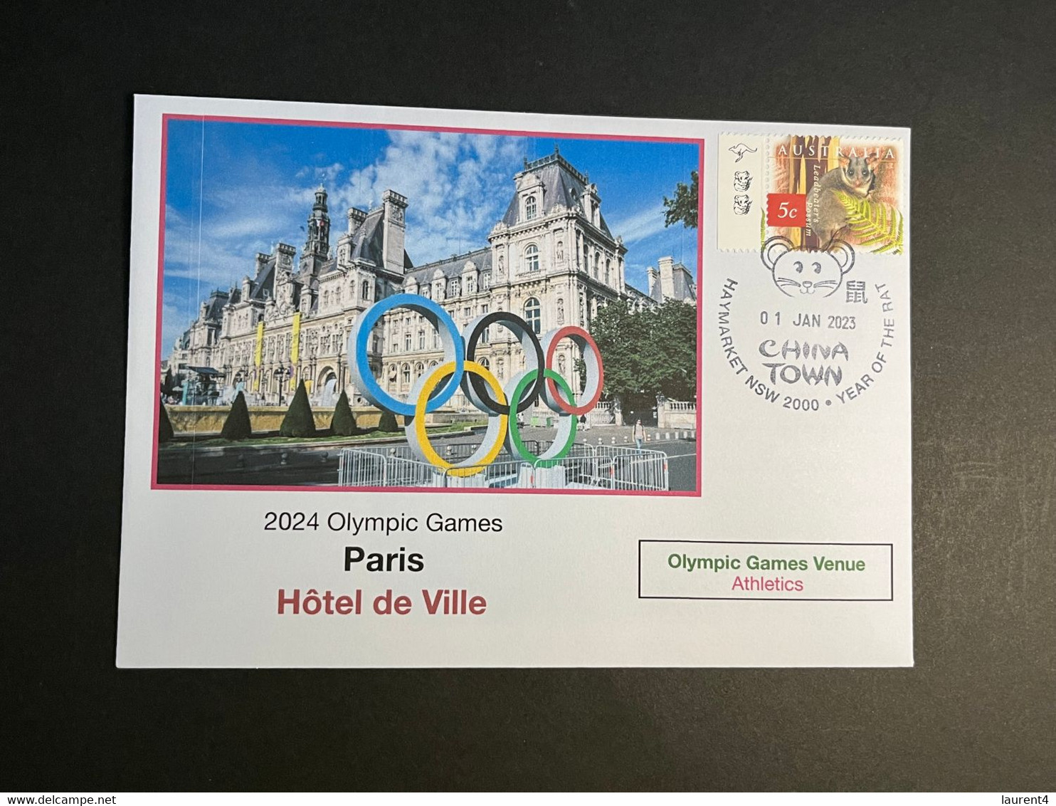 (2 N 28) 2024 France - Paris Olympic Games (31-12-2022) Location - Paris - Hotel De Ville (Athletics) - Estate 2024 : Parigi