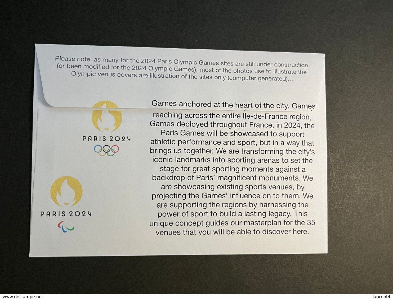 (2 N 28) 2024 France - Paris Olympic Games (1-1-2023) Olympic & Paralympic - Village Des Athletes (7 Km North Of Paris) - Sommer 2024: Paris