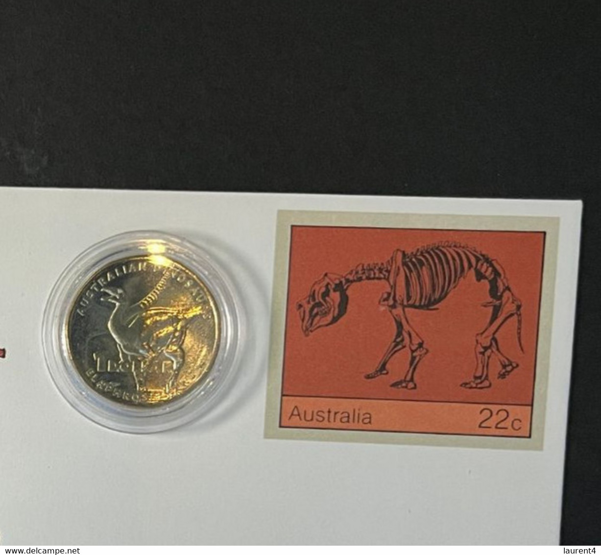(1 N 29 A) Dinosaur 22 Cent FDC (no Postmark) = With $ 1.00 Dinosaur 2022 Coin - Dollar