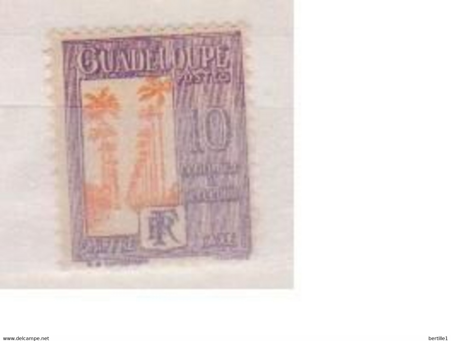 GUADELOUPE         N°  YVERT   TAXE 28 NEUF AVEC CHARNIERES      ( CHARN  01 / 28  ) - Strafport