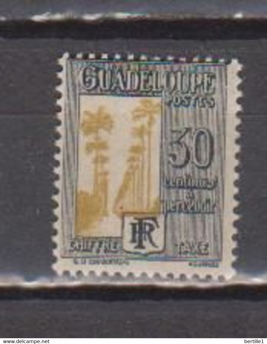 GUADELOUPE         N°  YVERT   TAXE  32  NEUF AVEC CHARNIERES      ( CHARN  01 / 28  ) - Timbres-taxe