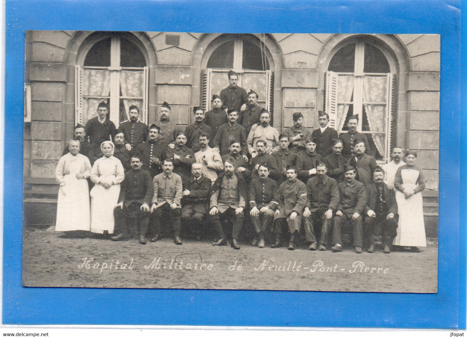 37 INDRE ET LOIRE - NEUILLE PONT PIERRE Carte Photo, Hôpital MIlitaire - Neuillé-Pont-Pierre