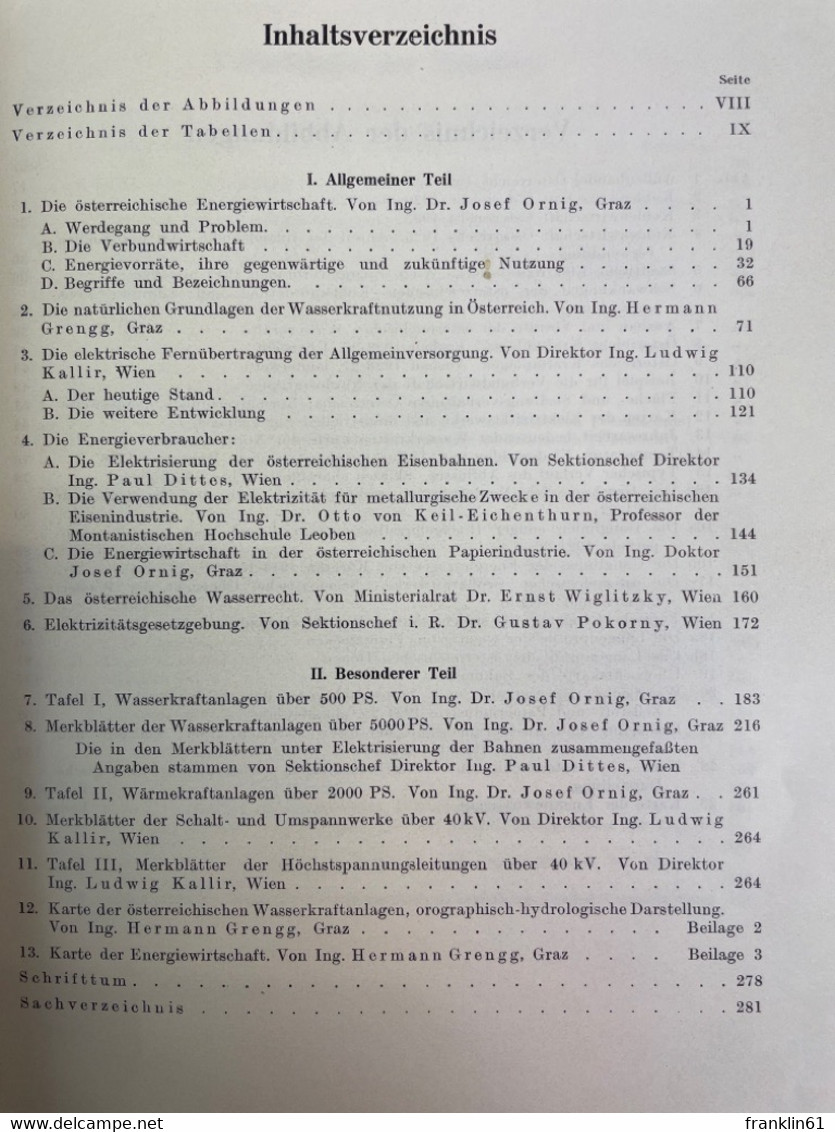 Österreichs Energiewirtschaft : Auf Veranlassung Des Wasserwirtschaftsverbandes Des österreichischen Industrie - Architettura