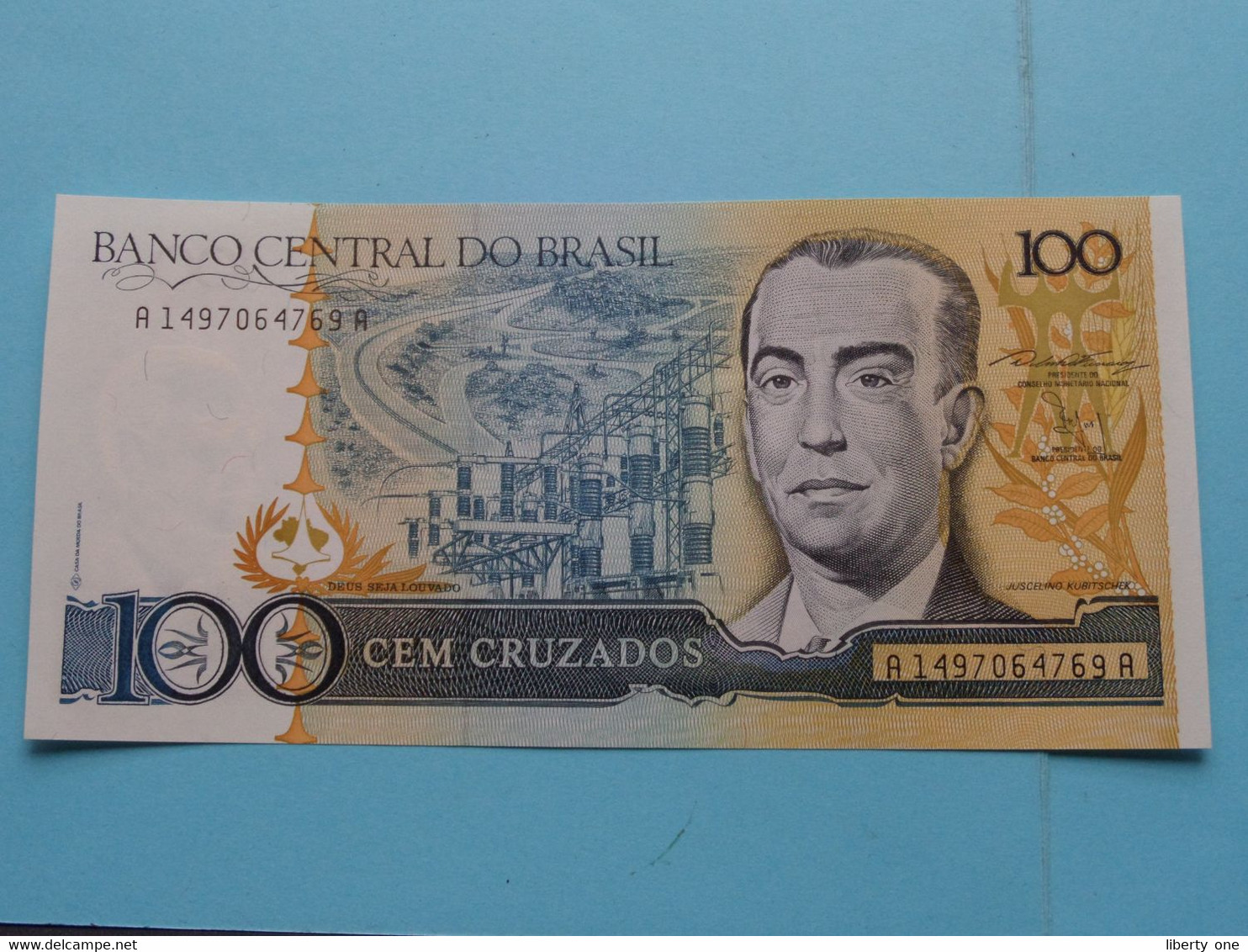 100 Cem Cruzados () Banco Central Do Brasil ( Voir / See > Scans ) UNC ! - Brazil
