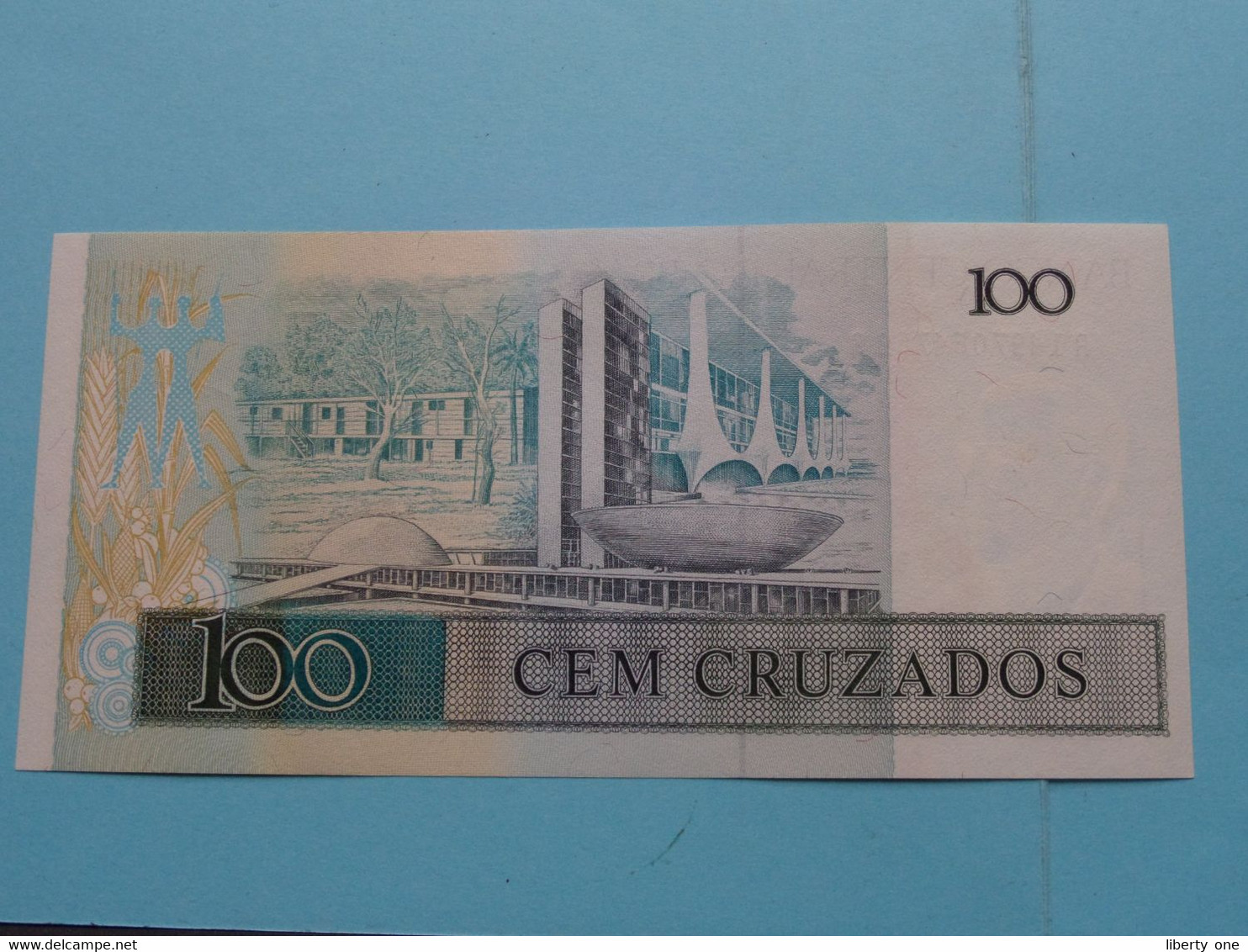 100 Cem Cruzados () Banco Central Do Brasil ( Voir / See > Scans ) UNC ! - Brésil