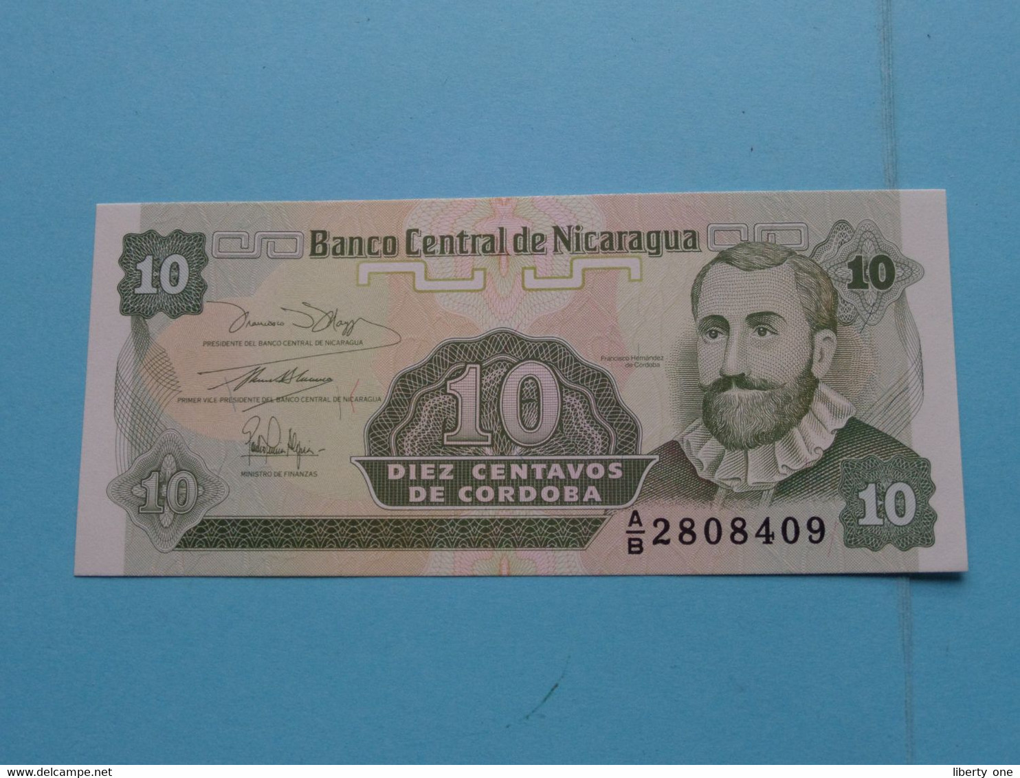 10 Diez CENTAVOS ( A/B2808409) Banco Central De Nicaragua ( For Grade, Please See Photo ) UNC ! - Nicaragua