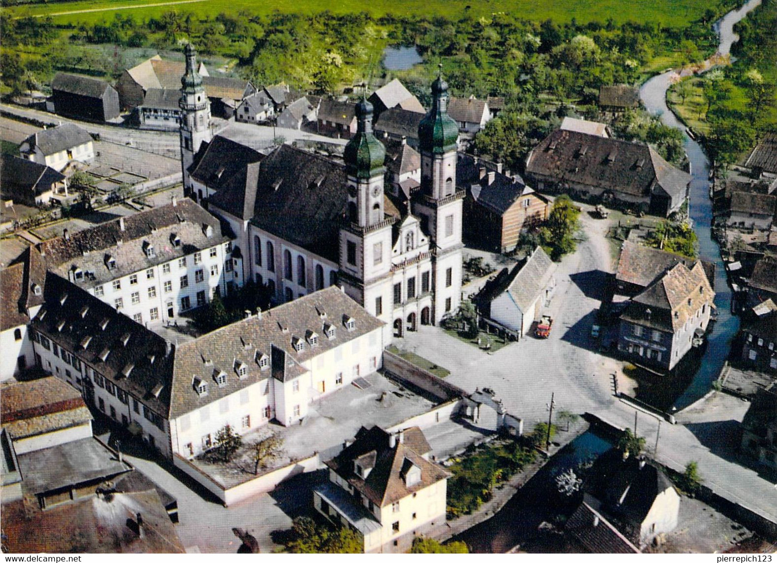 67 - Ebersmunster - Vue Aérienne - Eglise Abbatiale Et Couvent - Ebersmunster