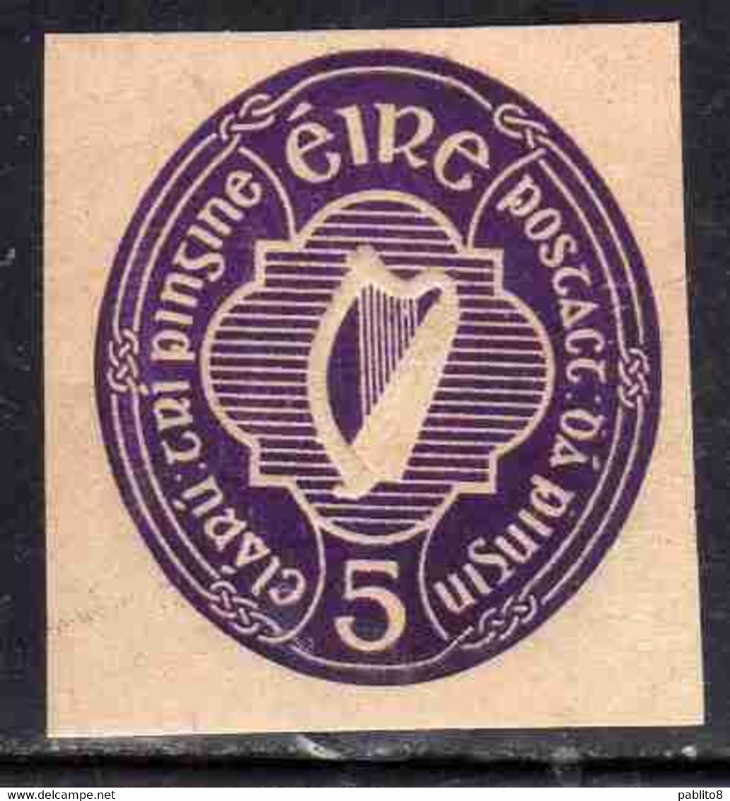 EIRE IRELAND IRLANDA 1942 POSTAL STATIONERY HARP 5p MNH - Enteros Postales