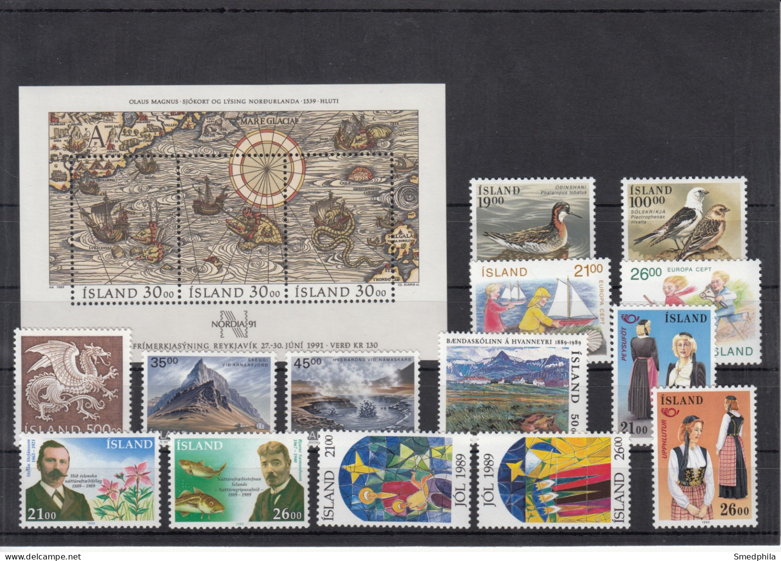 Iceland 1989 - Full Year MNH ** - Volledig Jaar