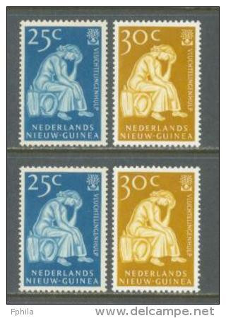 1960 NETHERLANDS NEW GUINEA WORLD REFUGEES YEAR 2x Sets MICHEL: 61-62 MNH ** - Nouvelle Guinée Néerlandaise