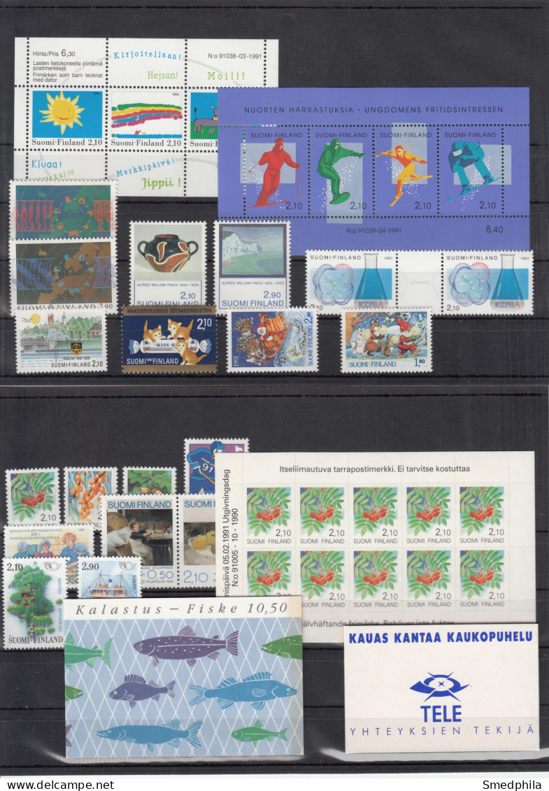 Finland 1991 - Full Year MNH ** - Ganze Jahrgänge